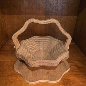 Antique Wooden Collapsible Basket